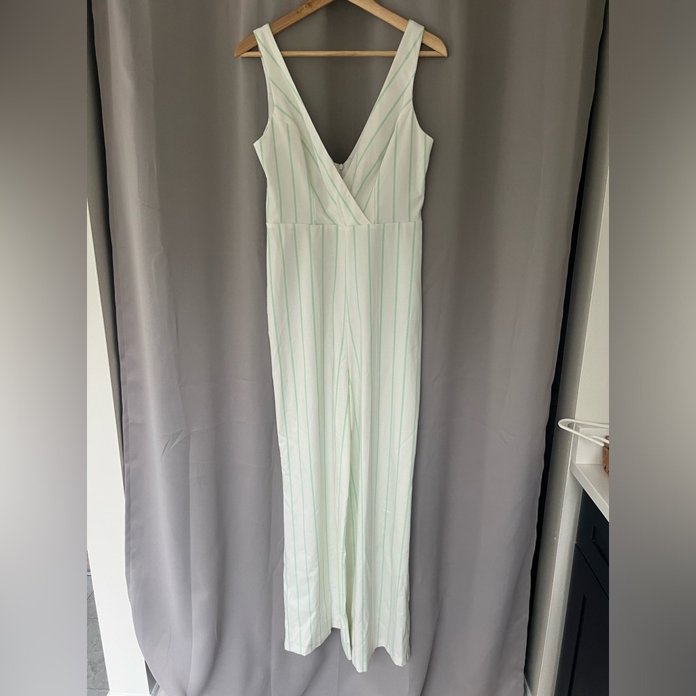 Asos Design Wide Leg Stripe Print Tux Jumpsuit- 6 - image 5